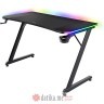 Trust Luminus Pro RGB Gaming Desk/Black/150kg/740x600x1200mm/Cupholder/Headphone hook/Mousepad