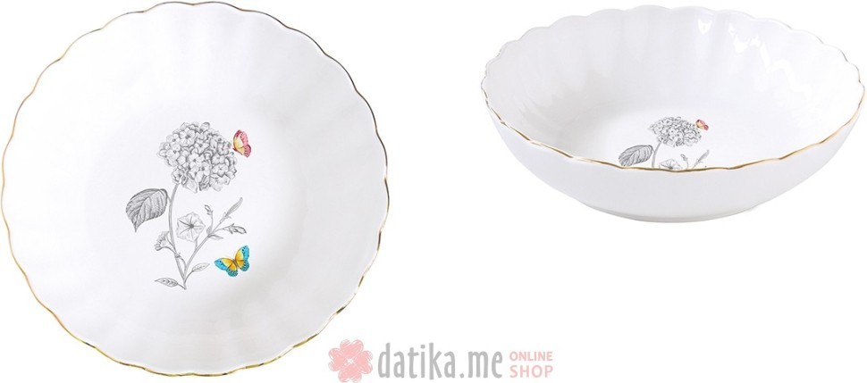 EASY LIFE DUBOKI TANJIR 20cm FLEURS ET PAPILLONS