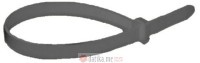 MAURER Vezice plastične crne 7.5x450mm 100/1