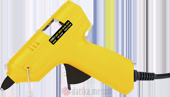 PIŠTOLJ ZA LEPAK 20W DELI, sa 3 dodatna lepka (φ7mm - 150mm) 