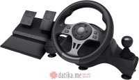 TRUST GXT289 Movi Movi Racing wheel/Black/Wired/2m/Clamps/USB-A