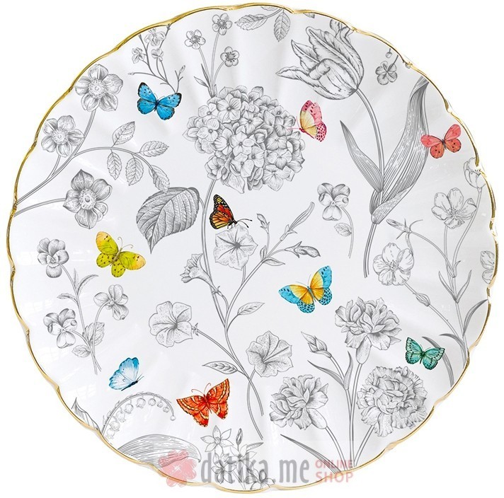 EASY LIFE DEZERTNI TANJIR 19cm FLEURS ET PAPILLONS