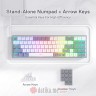 Redragon Tastatura Pollux K628-RGB Pro Wired/Wireless Mechanical RGB Gaming Keyboard (red switch) White