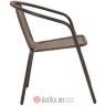 PAKKETO STOLICA Obbi garden armchair metal-pe in brown color