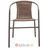 PAKKETO STOLICA Obbi garden armchair metal-pe in brown color