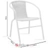 PAKKETO STOLICA Obbi garden armchair metal-pe in brown color