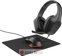 TRUST GXT790 TRIDOX 3-IN-1/Slušalice,miš,podloga/crna