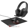 TRUST GXT790 TRIDOX 3-IN-1/Slušalice,miš,podloga/crna
