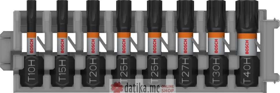 BOSCH Bit nastavci udarni torx 25mm T10H/T15H/T20/T25H/ 8/1