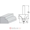 Makita D-48402 Okrugla glodalica sa ležajem 31.8X16.7MM