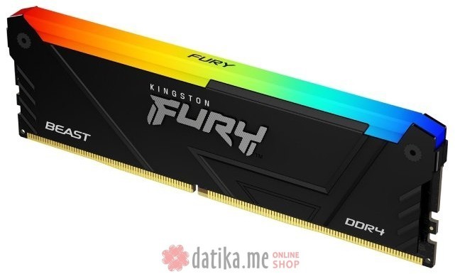 Kingston FURY Beast RGB Black 8GB DDR4 3600MHz, KF436C17BB2A/8 