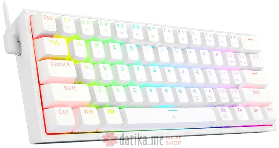 Redragon Tastatura Fizz RGB Gaming White в Черногории