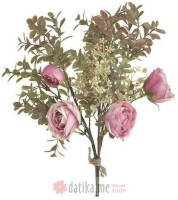 INART CVIJET BRANCH/PLANT GREEN/PINK 45cm