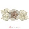 INART ZIDNA DEKORACIJA METAL FLOWER GREY/GOLDEN 93X4X41cm