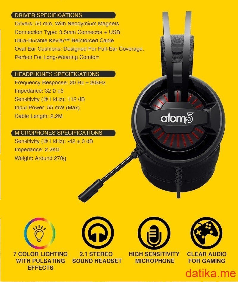Atom hot sale 5 headset