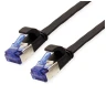 VALUE FTP Patch Cord, Cat.6A (Class EA), extra-flat, black, 2 m