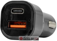 SBOX CC-038 USB CAR CHARGER / 2 OUTPUTS - 38 W Black