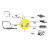 ROLINE USB 2.0 Notebook Hub, 4 Ports, Type A+C konekcija