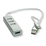 ROLINE USB 2.0 Notebook Hub, 4 Ports, Type A+C konekcija