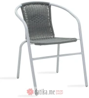 PAKKETO STOLICA Obbi garden armchair metal-pe in grey color