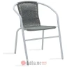 PAKKETO STOLICA Obbi garden armchair metal-pe in grey color