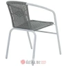 PAKKETO STOLICA Obbi garden armchair metal-pe in grey color