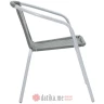 PAKKETO STOLICA Obbi garden armchair metal-pe in grey color