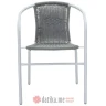PAKKETO STOLICA Obbi garden armchair metal-pe in grey color