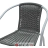 PAKKETO STOLICA Obbi garden armchair metal-pe in grey color