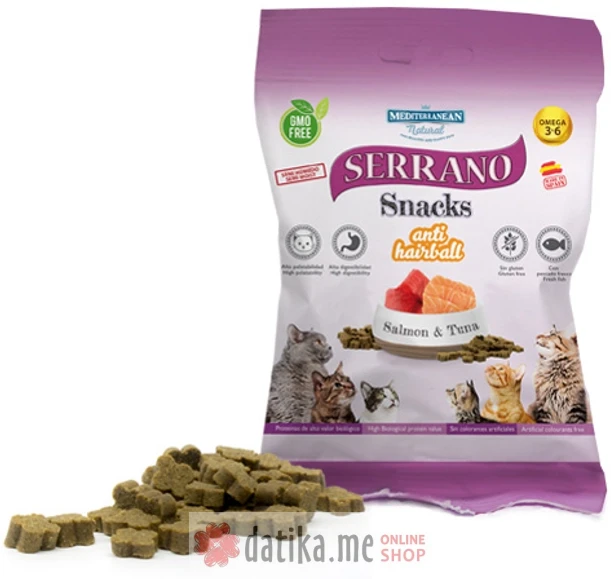 Mediterranean SERRANO SNACK ZA MACE RIBA 50G в Черногории