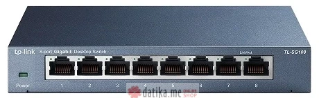 TP-LINK TL-SG108 8-Port Gigabit Desktop Switch, Durable Metal Casing