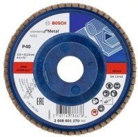 Bosch Brusni lamelni disk za metal 115mm 40G ravni X431