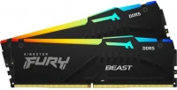 Kingston 32GB DDR5 (2 x 16 GB kit) 6400MT/s FURY Beast Black RGB EXPO, KF564C32BBEAK2-32  