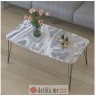 PAKKETO STO Malvo pakoworld imitation white grey marble-black 90x50x40cm