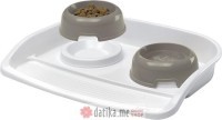 Ferplast LINDO MAXI TRAY & BOWLS GREY-veci 