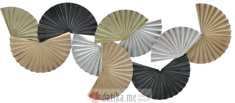 INART ZIDNA DEKORACIJA METAL GOLDEN/SILVER/BLACK 116Χ5Χ50