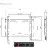 SBOX PLB-2222F-2 WALL MOUNT 23"-43"