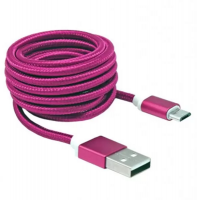 Sbox Kabl USB-Micro M/M 1.5M Blister pink 