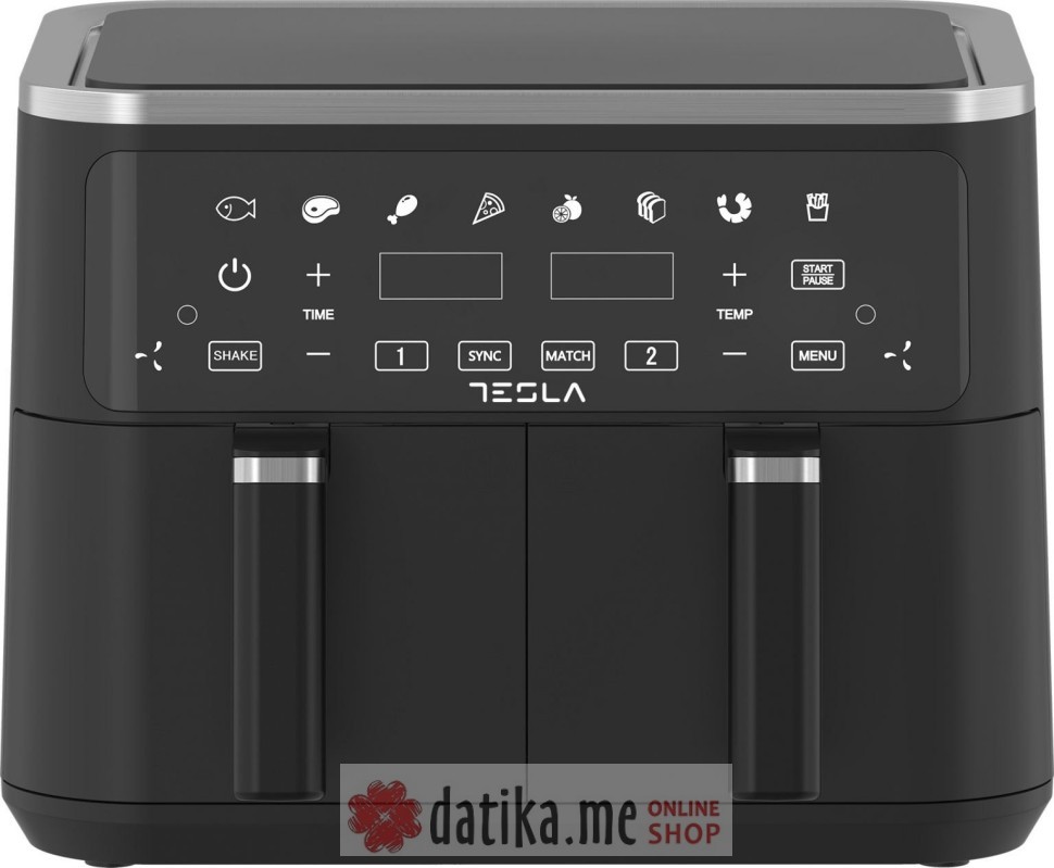 Tesla Air Fryer 2400W / 4.5L+4.5 (AF900BSD)