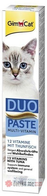 GIMCAT MULTIVITAMIN DUO PASTA TUNA +12V ZA MACKE 50G