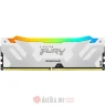 KINGSTON DIMM DDR5 16GB 6800MT/s KF568C36RWA-16 FURY Renegade RGB White 