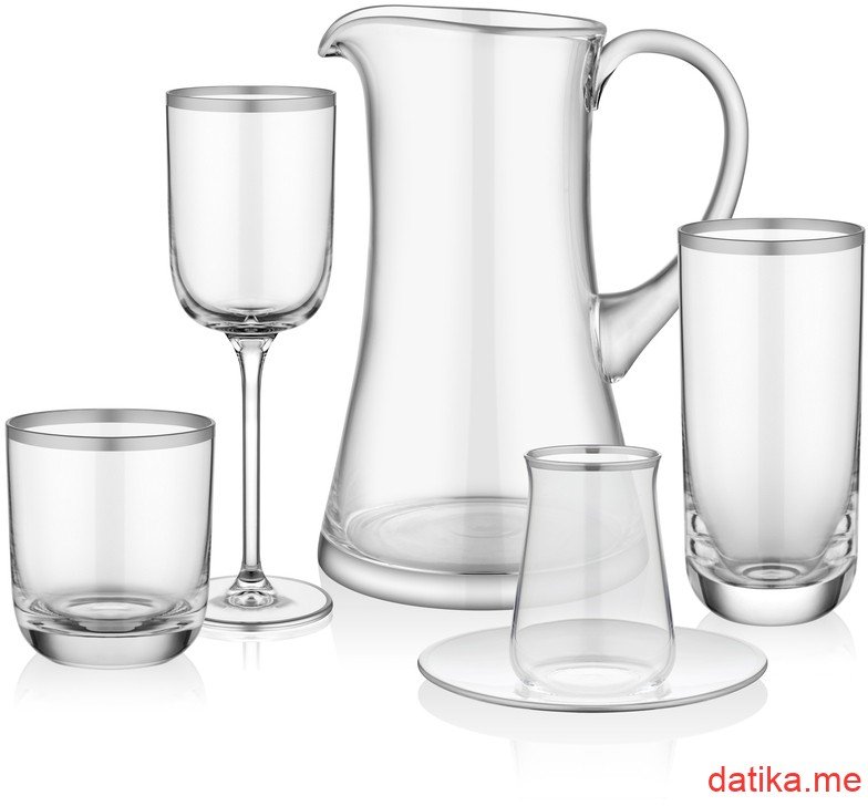 Glore DRINKWARE SET 61 PCS MAT PLATIN
